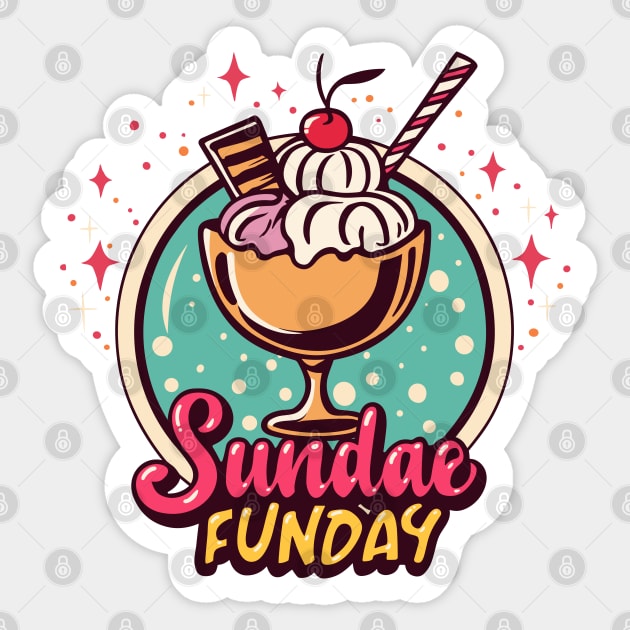 Sundae Funday Sticker by SimplyIdeas